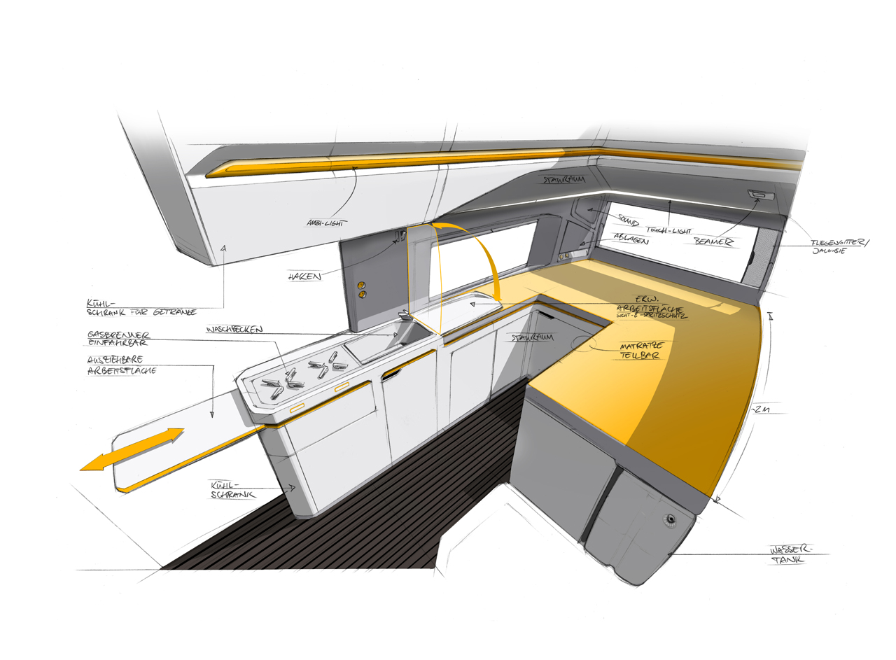 Volkswagen laat in Dsseldorf op de Caravan beurs een concept zien van een Crafter California camper.