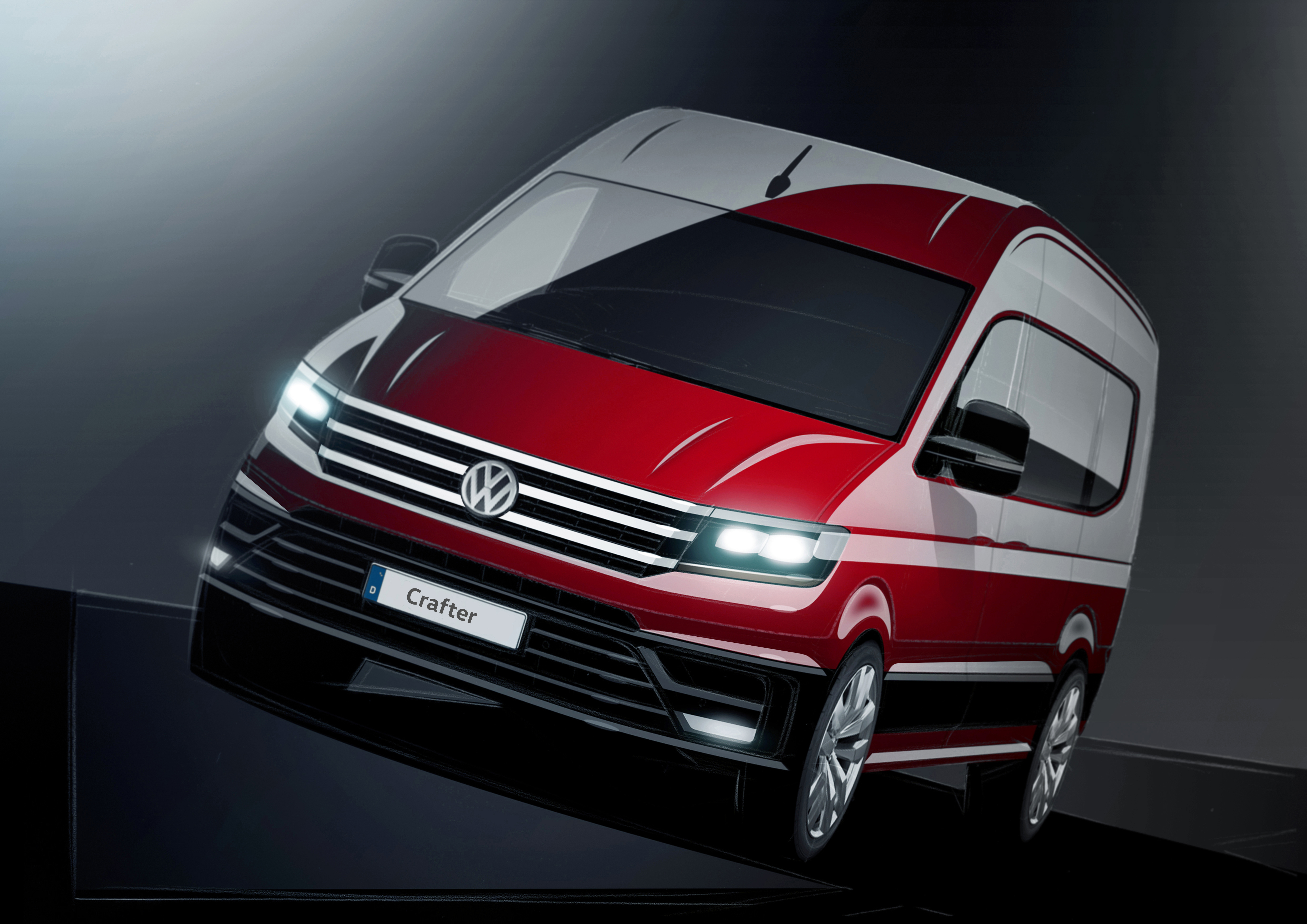 Nieuwe Volkswagen Crafter krijgt interieur, veiligheid en luxe van een personenauto. in de herfst van 2016 komt de bedrijfswagen op de markt, compleet met nieuwe motoren.