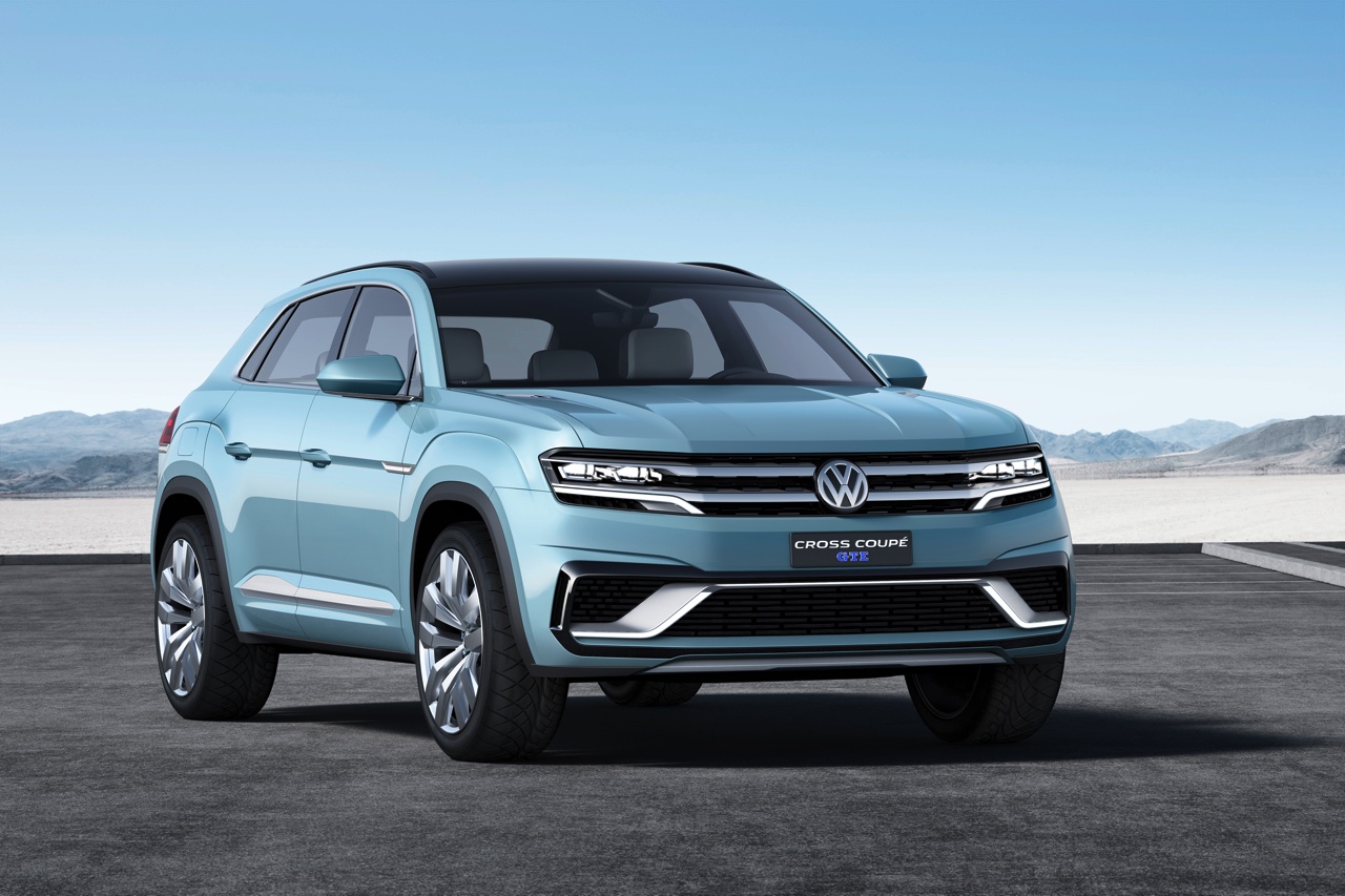 Primeur op NAIAS 2015: Volkswagen Cross Coup GTE is een SUV concept car met V6 plug-in hybride techniek, gebaseerd op het MQB-platform. In 2016 komt het productiemodel op de markt.