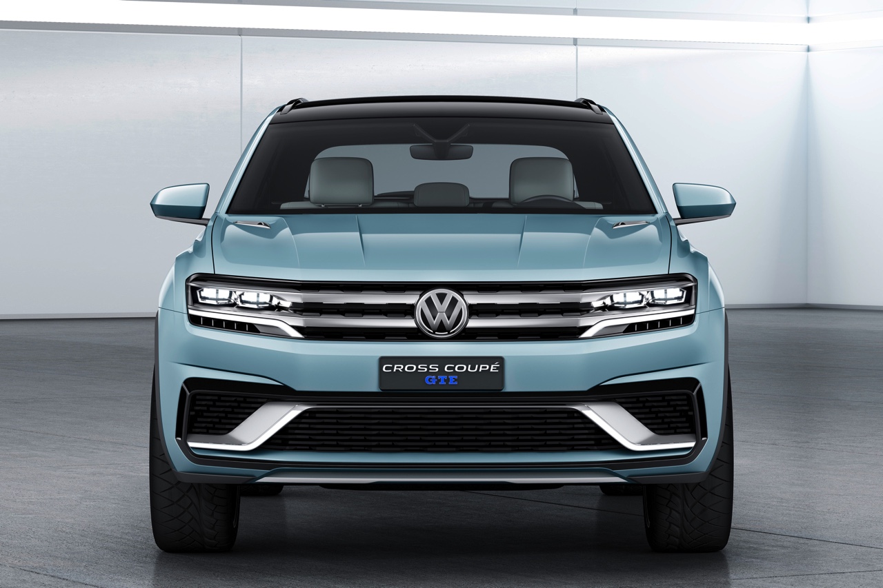 Primeur op NAIAS 2015: Volkswagen Cross Coup GTE is een SUV concept car met V6 plug-in hybride techniek, gebaseerd op het MQB-platform. In 2016 komt het productiemodel op de markt.
