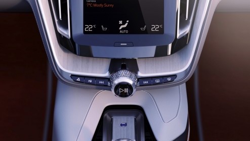 Volvo Concept Estate nu officieel aangekondigd voor Autosalon van Geneve. Studiemodel ademt verantwoord design en heeft een vernieuwend interieur met touchscreen in de middenconsole.