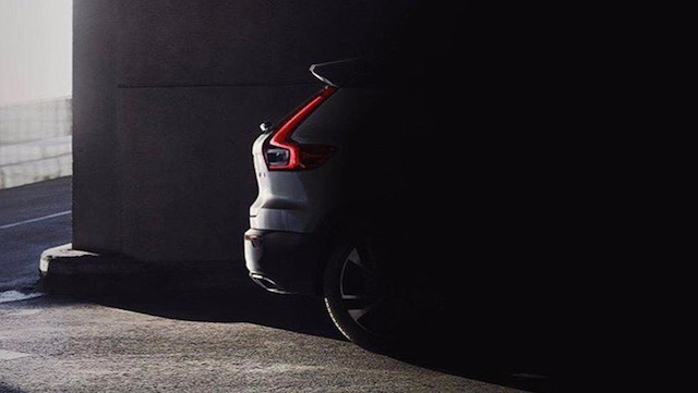 Er is een foto uitgelekt van de achterkant van de Volvo XC40.