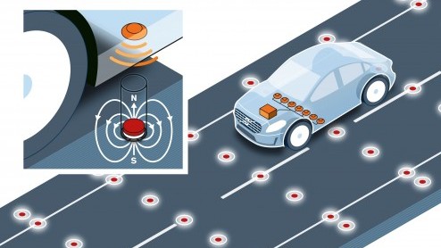 Volvo test met magneten om autonoom rijden nog veiliger te maken.