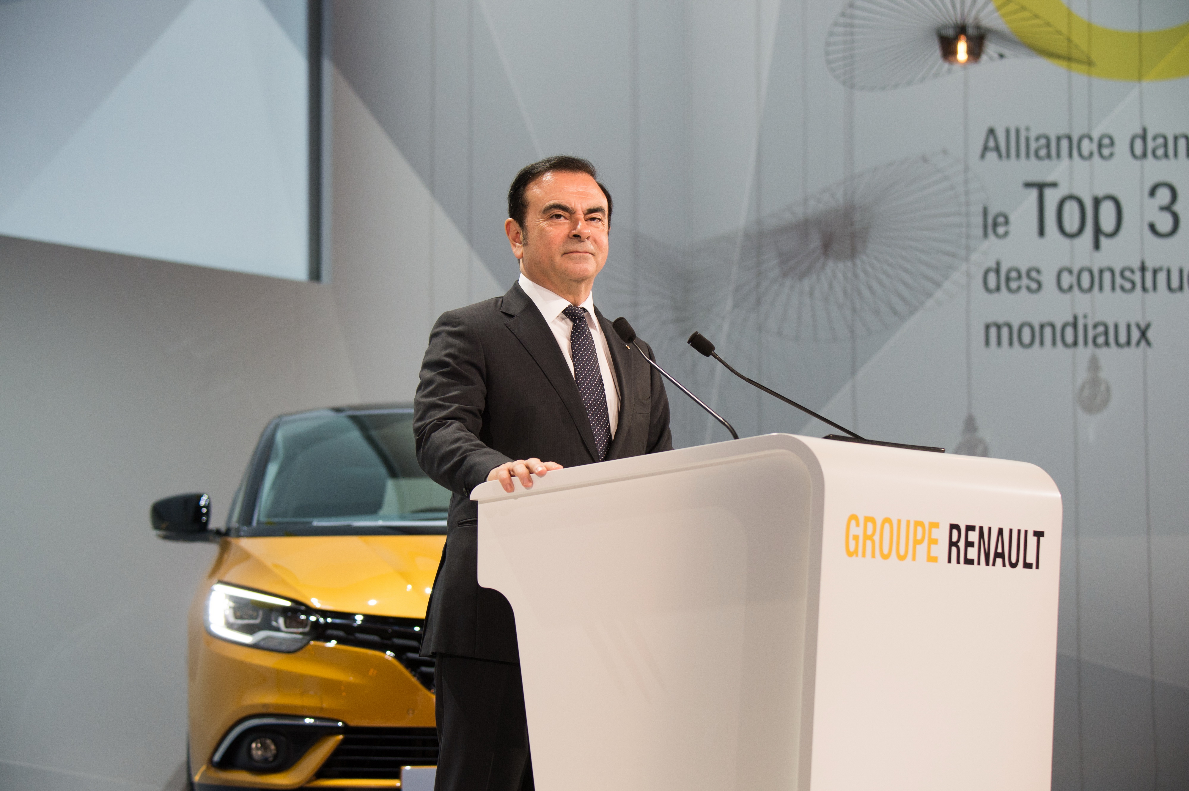 Carlos Ghosn heeft het zes jaren plan bekend gemaakt van zijn Renault-Nissan-Mitsubishi alliantie.