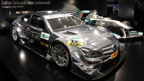 Mercedes-Benz doet volgend jaar mee aan de DTM-toerwagenserie met de nieuwe C-Klasse Coup. Michael Schumacher en Nico Rosberg hebben de auto onthuld op de IAA.