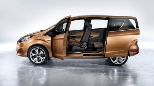 Het was een publiek geheim dat Ford met een compacte MPV op de markt zou komen. De nieuwe, ruime spruit onder de C-MAX heet niet heel verrassend B-MAX. En dit is het studiemodel, vrijwel gelijk aan de
