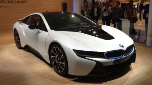 BMW i3 en i8 onthuld tijdens persconferentie IAA Frankfurt 2013.