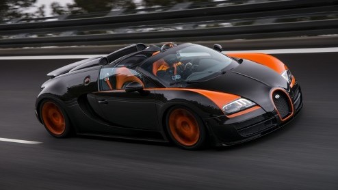Bugatti Veyron Grand Sport VItesse kan eigenlijk 409 km/u rijden, een record!