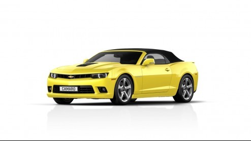 Chevrolet laat van zich horen en zien op IAA Frankfurt 2013 met Chevrolet Camaro Coup en Convertible. Natuurlijk ook standruimte gereserveerd voor Corvette en Spark EV.