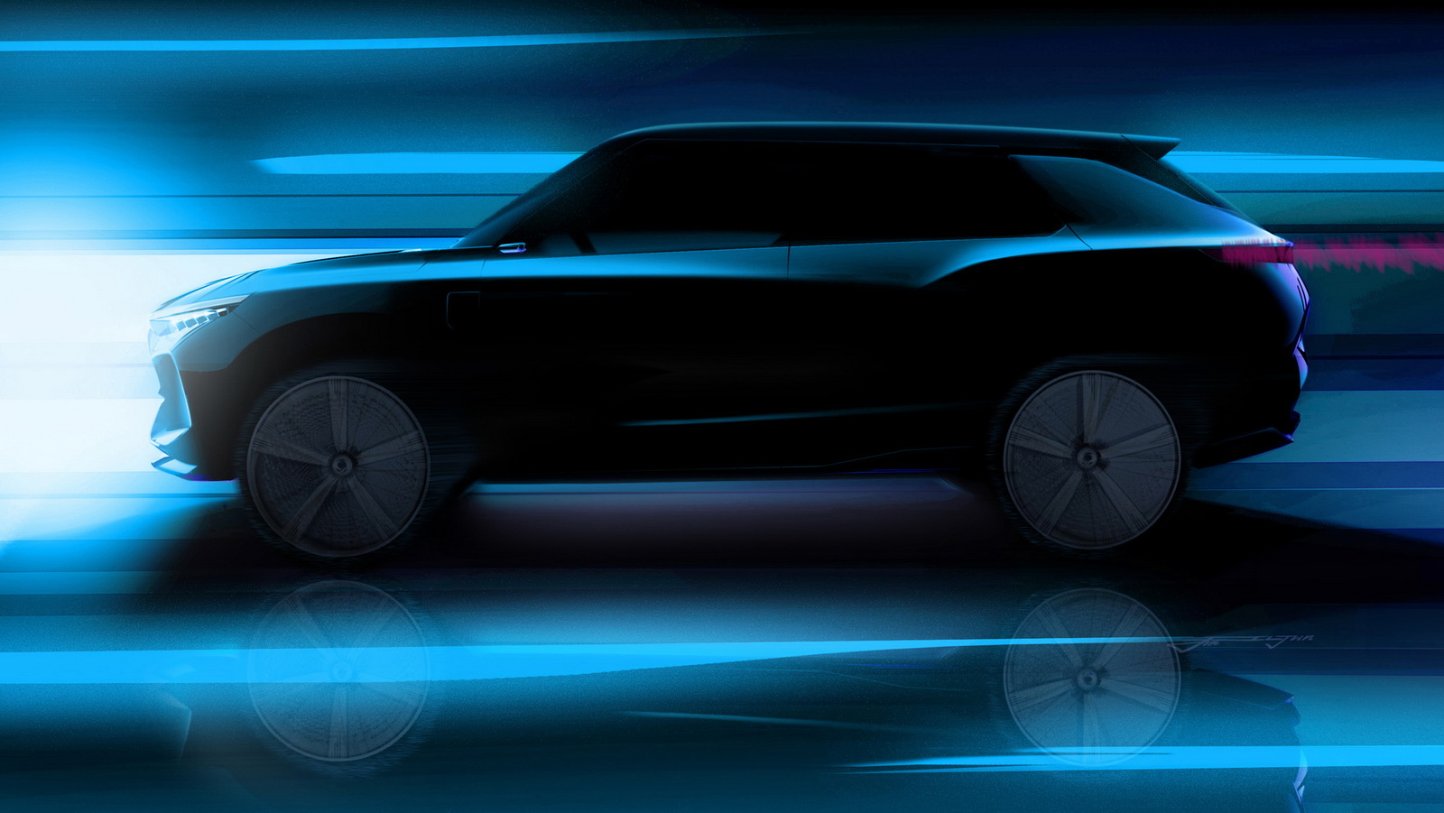 SsangYong komt naar Geneve met de e-SIV concept, een volledig elektrisch aangedreven SUV.