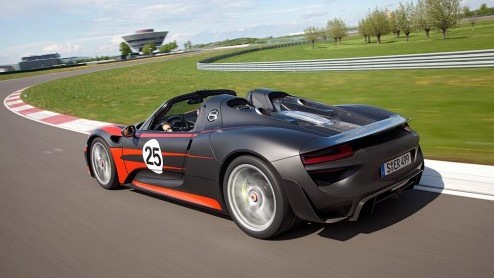 Porsche 918 Spyder specificaties bekend. 887 pk en 800 Nm voor 1640 kg. Prijskaartje 780.450 euro. En 14% bijtellng....