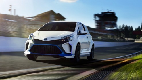 Toyota Yaris Hybrid-R met 300 pk en 420 Nm naar IAA 2013. Hoe snel hij is, dat verklapt Toyota nog niet....