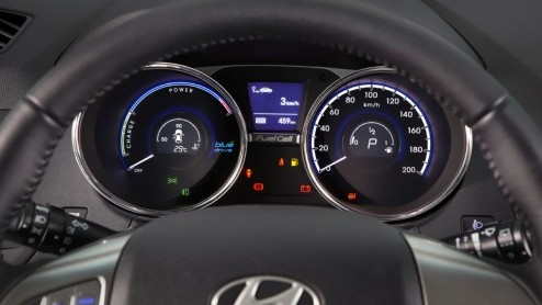 Hyundai ix35 gaat met allerlei verbeteringen modeljaar 2014 in en telt af naar introductie van de ix35 Fuell Cell op waterstof.