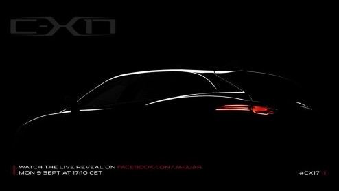 Dit is de Jaguar C-X17 crossover, de eerste crossover annex SUV van Jaguar.