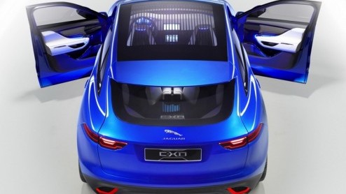Dit is de Jaguar C-X17 crossover, de eerste crossover annex SUV van Jaguar.