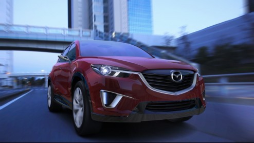 Tijdens de Autosalon presenteert Mazda de wereldpremire van een compacte crossover. De Mazda Minagi concept car belichaamt als compacte crossover Mazdas nieuwe SkyActiv technologien en de nieuwe Ko