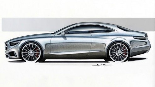 Mercedes gunt ons alvast een blik op de op stapel staande S-klasse Coup aan de hand van een serie schetsen. De opvolger van de CL zal vermoedelijk als studiemodel op de IAA worden gepresenteerd.