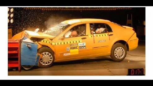 Het Chinese merk Brilliance laat zich van hun beste kant zien in een botsproef, uitgevoerd door de ANWB en AdAC. De compacte BS4 ging volgens het EuroNCAP protocol tegen de muur en kwam er met drie st