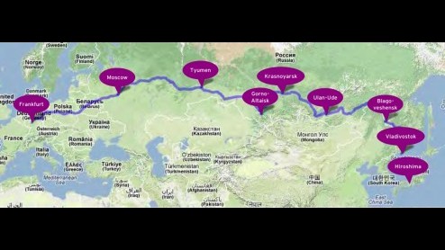 Nieuwe Mazda3 rijdt van zijn roots naar de IAA Frankfurt in Mazda Route3  Hiroshima to Frankfurt Challenger Tour 2013 .