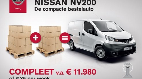 Nissan NV200 vanaf 11.980 euro