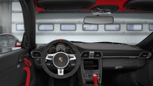 En daar hebben we de volgende speciale Porsche 911. Het is de 911 GT3 RS 4.0, voorzien van racy vierlitermotor met liefst 500 pk en 460 Nm. Zonder turbos! Porsche bouwt er 600 stuks van voor een Nede