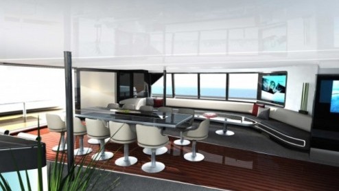 Onder supervisie van Porsche Design is deze RFF135 ontworpen, een jacht met een prijskaartje van een kleine 35 miljoen euro.