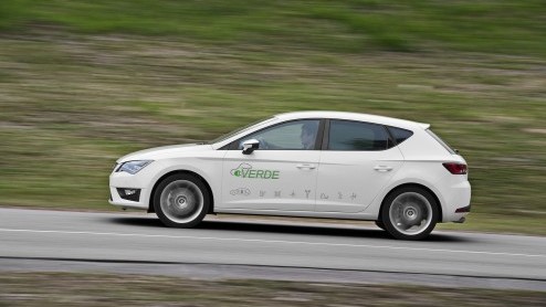 Seat Leon Plug-in hybride prototype klaar voor EV-project 'Verde' in Spanje.
