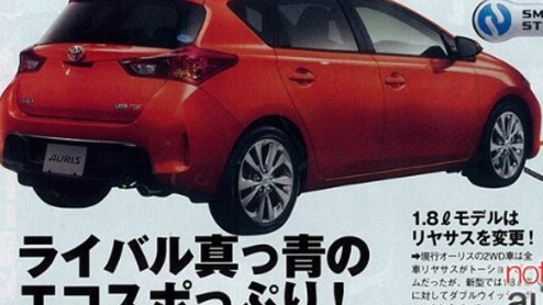Niet alleen buiten druppelt het, ook bij het dealernetwerk van Toyota valt wel her en der wel eens een spatje. De brochure van de Japanse versie van de nieuwe Auris is namelijk op internet gelekt. Het