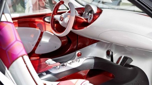 Smart introduceert op de Autosalon van Parijs deze Forstars, een elektrisch aangedreven studiemodel. Met zijn ingebouwde beamer is de Forstars ook te gebruiken als mobiele bioscoop.