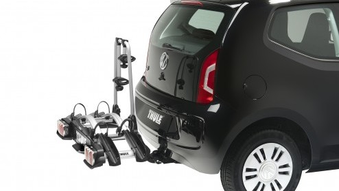 Volkswagen Up nu tijdelijk bij de dealer vanaf 7990 euro. Speciaal voor fietsers is er nu een fietsdragerset beschikbaar.