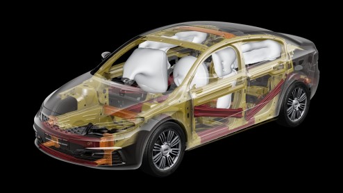De Chinese Qoros 3 Sedan behaalt vijf sterren score in EuroNCAP botsproef.