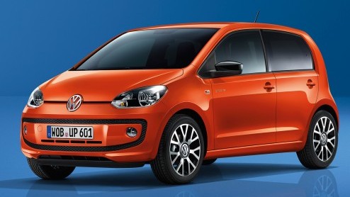 Volkswagen Up tijdelijk als Groove Up, leverbaar in spetterend oranje en uitgerust met Fender-audio.