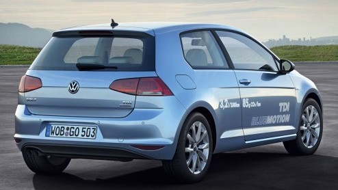De Volkswagen Golf BlueMotion kost vanaf 25.490 euro, is in 2013 wegenbelastingvrij en komt in aanmerking voor 14% bijtelling.