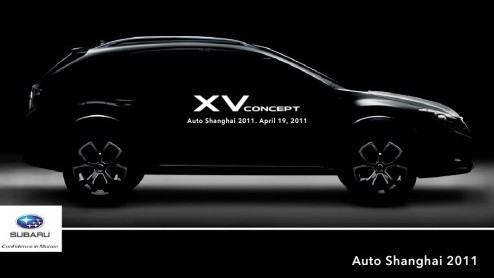 Subaru geen plannen voor de AutoRAI, maar zet wel in op de Autoshow in Shanghai van volgende week. De Japanners presenteren daar naast de eerder aangekondigde Impreza ook de XV Concept, een crossover 