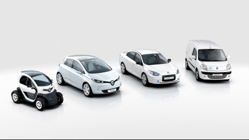 Renault pakt groots uit op de AutoRAI. Het merk neemt vier elektrisch aangedreven Z.E-modellen mee naar de beurs die vanaf eind dit jaar gefaseerd op de markt komen, te weten de Fluence, de Twizy, de