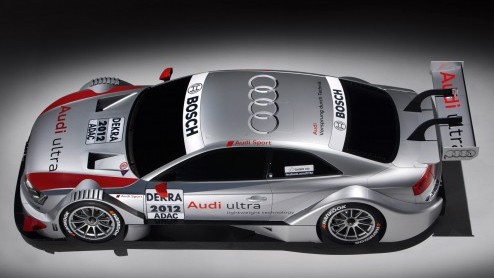 Dit is de Audi A5 DTM waarmee Audi vanaf 2012 deelneemt in de Deutsche Tourenwagen Masters. Bij het ontwerp van de auto - met 4.2 V8 - hadden drie eisen topprioriteit: veiligheid, kostenbesparing en e