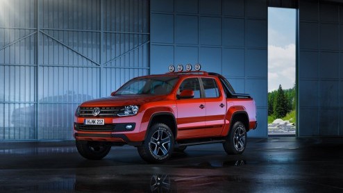 De Amarok Canyon Concept Car debuteert op de Autosalon van Genve en is een avontuurlijke variant op de gewone Amarok. De pick up is genspireerd op het 'kayak-freestyle'.