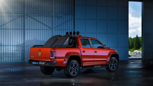 De Amarok Canyon Concept Car debuteert op de Autosalon van Genve en is een avontuurlijke variant op de gewone Amarok. De pick up is genspireerd op het 'kayak-freestyle'.