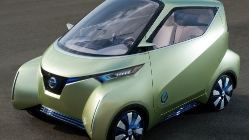 Nissan geeft de Pivo een vervolg op de aanstaande Tokyo Motor Show. Daar debuteert de Pivo 3. Nog altijd is-ie heel compact, met plaats voor drie personen.
