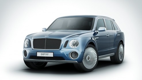 Zo dan, beter heel laat dan nooit, een Bentley SUV. Dit moet 'm ongeveer worden, de EXP 9 F, die zijn debuut maakt op de Salon in Zwitserland. Kern van de zaak: V8 of V12 en modern-klassieke looks. Up