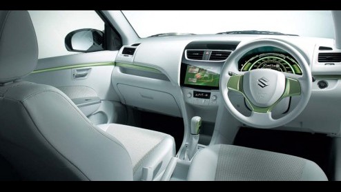 Naast de Regina Concept heeft Suzuki ook nog een heel zuinige Swift Hybrid EV Concept in het vat zitten. Deze elektrisch aangedreven variant heeft een range extender zodat je nooit zonder prik komt te
