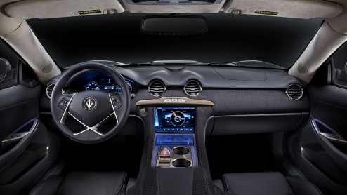 Het Amerikaanse VL Automotive heeft de Fisker Karma omgetoverd tot deze Destino. Optisch voor 98 procent een Karma, technisch gezien een Corvette ZR1. De Destino debuteert vandaag op de autoshow van D