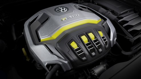 Golf R 400 met 400 pk is door Volkswagen gepresenteerd op de Auto Show in Peking.