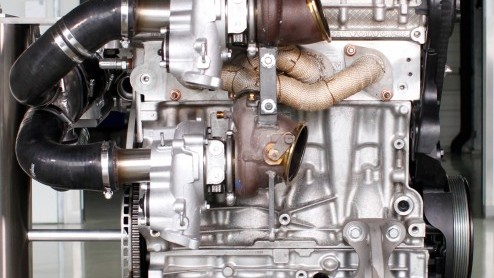 Volvo High Performance Drive-E Concept vertegenwoordigt 2.0 liter turbomotor met 450 pk dankzij Triple Boost techniek.