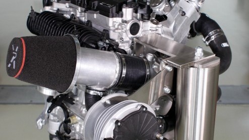 Volvo High Performance Drive-E Concept vertegenwoordigt 2.0 liter turbomotor met 450 pk dankzij Triple Boost techniek.