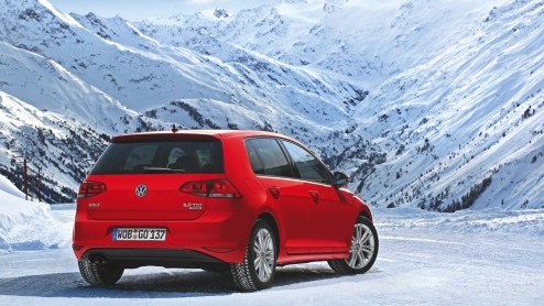 Volkswagen Golf 4Motion vierwielaandrijving onderweg naar Nederland