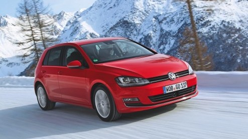 Volkswagen Golf 4Motion vierwielaandrijving onderweg naar Nederland
