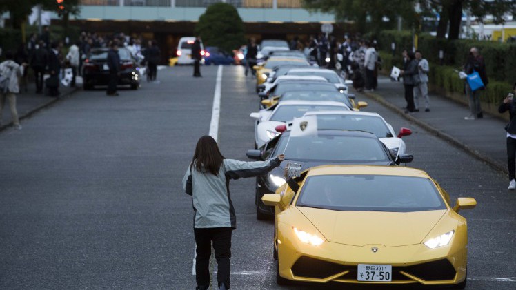De 50-jarige aanwezigheid op de Japanse markt werd door Lamborghini afgelopen vrijdag feestelijk gevierd in de Japanse hoofdstad.