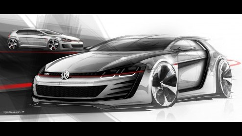 Volkswagen pakt tijdens Worthersee 2013 uit met een beestachtige Golf Design Vision GTI. Dankzij 3.0 V6 TSI goed voor 503 pk!