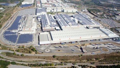 Seat neemt gigantische zonne-installatie in gebruik met 53.000 zonnepanelen voor de fabriek in Martorell.